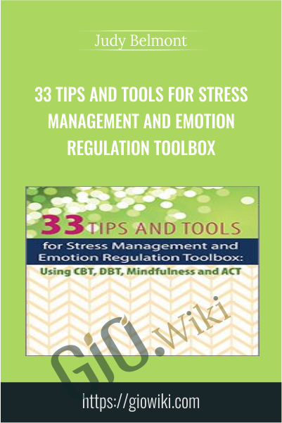33 Tips and Tools for Stress Management and Emotion Regulation Toolbox - Judy Belmont
