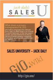Sales University – Jack Daly
