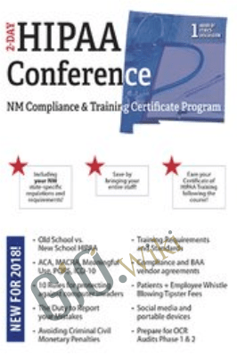 Two-Day HIPAA Conference: Compliance and Training Certificate Program - Joseph Borich III