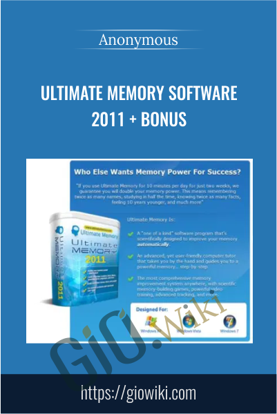 Ultimate Memory Software 2011 + Bonus