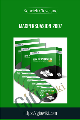 MaxPersuasion 2007 - Kenrick Cleveland