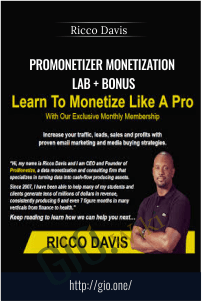ProMonetizer Monetization Lab + BONUS – Ricco Davis