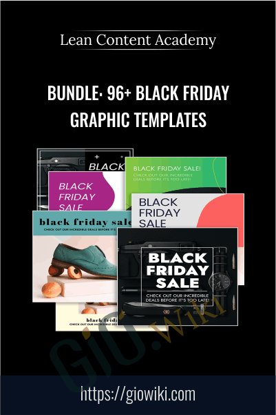 BUNDLE: 96+ Black Friday Graphic Templates - Lean Content Academy