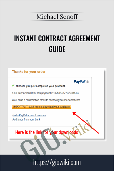 Instant Contract Agreement Guide – Michael Senoff
