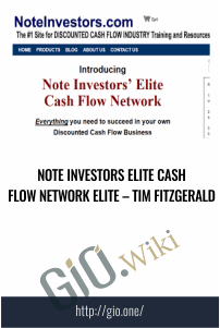 Note Investors Elite Cash Flow Network Elite – Tim Fitzgerald
