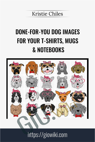 Print Bubble Doggy - Done-For-You Dog Images For Your T-shirts, Mugs & Notebooks - Kristie Chiles