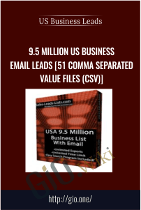 9.5 Million US Business Email Leads [51 Comma Separated Value Files (CSV)] – US Business Leads