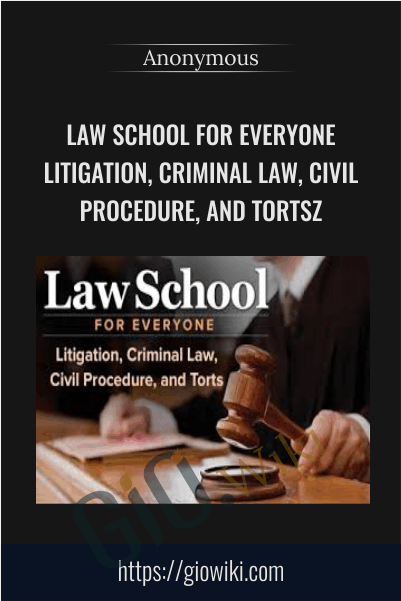 Law School for Everyone Litigation, Criminal Law, Civil Procedure, and Torts