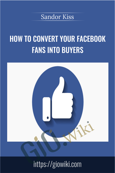 How To Convert Your Facebook Fans Into Buyers - Sandor Kiss