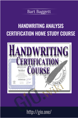 Handwriting Analysis Certification Home Study Course – Bart Baggett