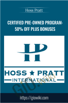 Certified Pre-Owned Program: 50% Off Plus Bonuses – Hoss Pratt