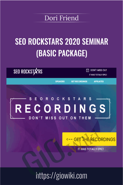 SEO Rockstars 2020 Seminar (Basic Package) – Dori Friend
