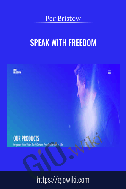 Speak With Freedom – Per Bristow
