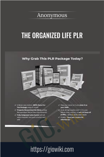 The Organized Life PLR