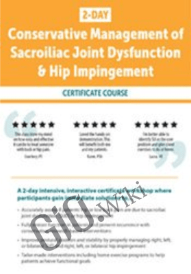 2 DAY: Conservative Management of Sacroiliac Joint Dysfunction & Hip Impingement - Kyndall Boyle