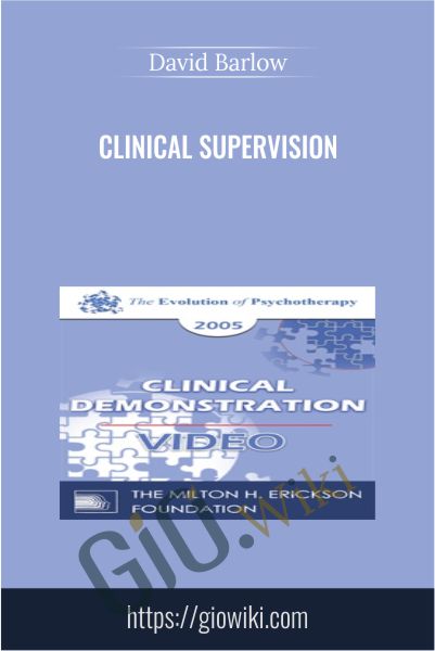 Clinical Supervision - David Barlow