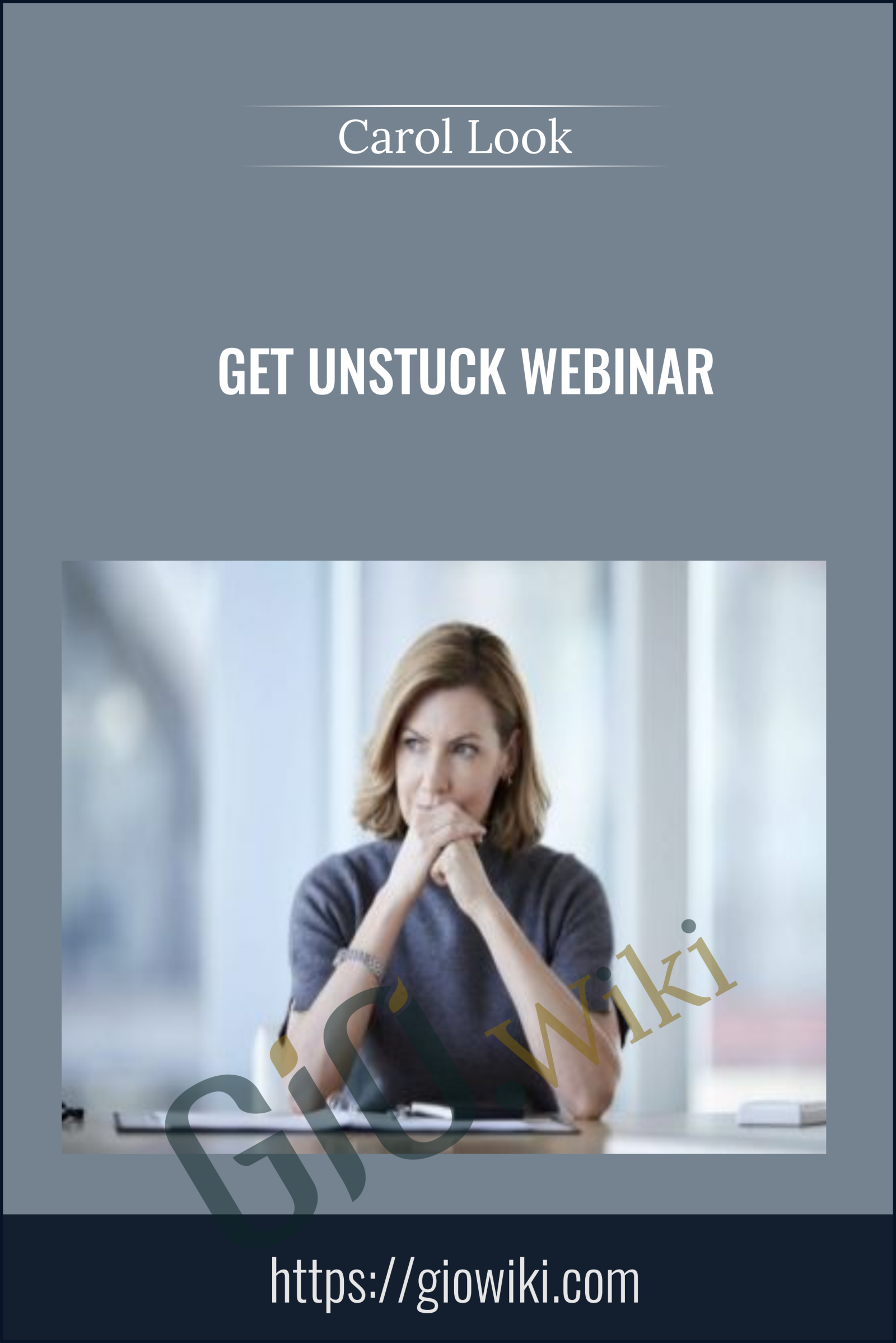 Get Unstuck Webinar - Carol Look