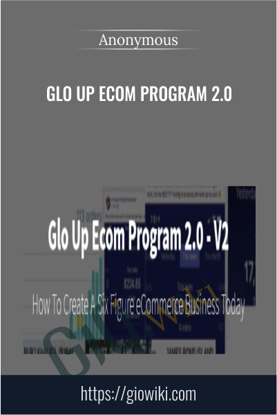 Glo Up Ecom Program 2.0
