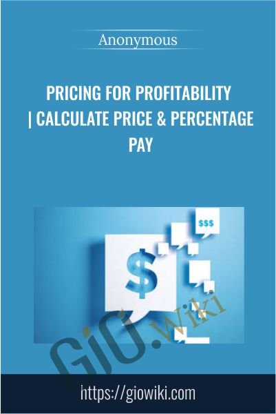Pricing for Profitability | Calculate Price & Percentage Pay