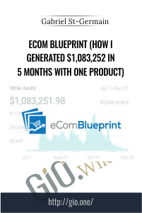 eCom Blueprint (How I Generated $1,083,252 In 5 Months With One Product) - Gabriel St-Germain