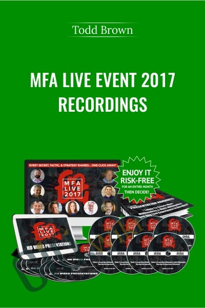 MFA Live Event 2017 Recordings - Todd Brown