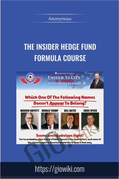 The Insider Hedge Fund Formula Course