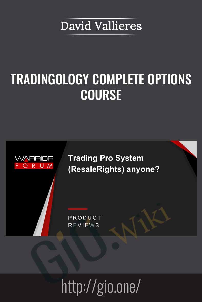 Tradingology Complete Options Course - David Vallieres