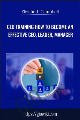 CEO training How to become an effective CEO, Leader, Manager – Elizabeth Campbell