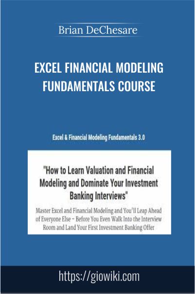 Excel Financial Modeling Fundamentals Course – Brian DeChesare