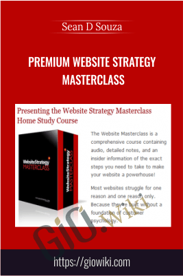 Premium Website Strategy Masterclass – Sean D Souza