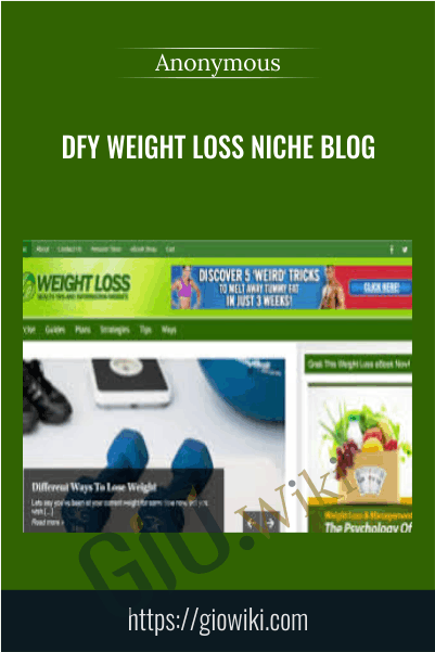 DFY Weight Loss Niche Blog