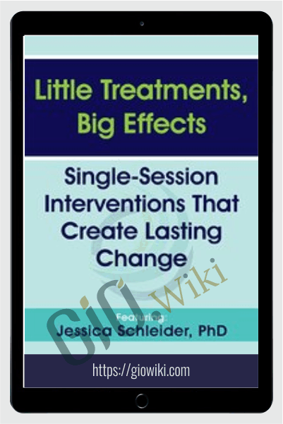 Little Treatments, Big Effects: Single-Session Interventions That Create Lasting Change - Jessica Schleider