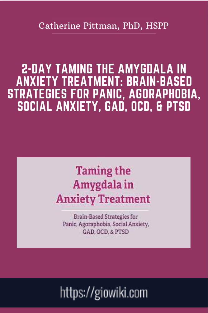 2-Day Taming the Amygdala in Anxiety Treatment: Brain-Based Strategies for Panic, Agoraphobia, Social Anxiety, GAD, OCD, & PTSD - Catherine Pittman, PhD, HSPP