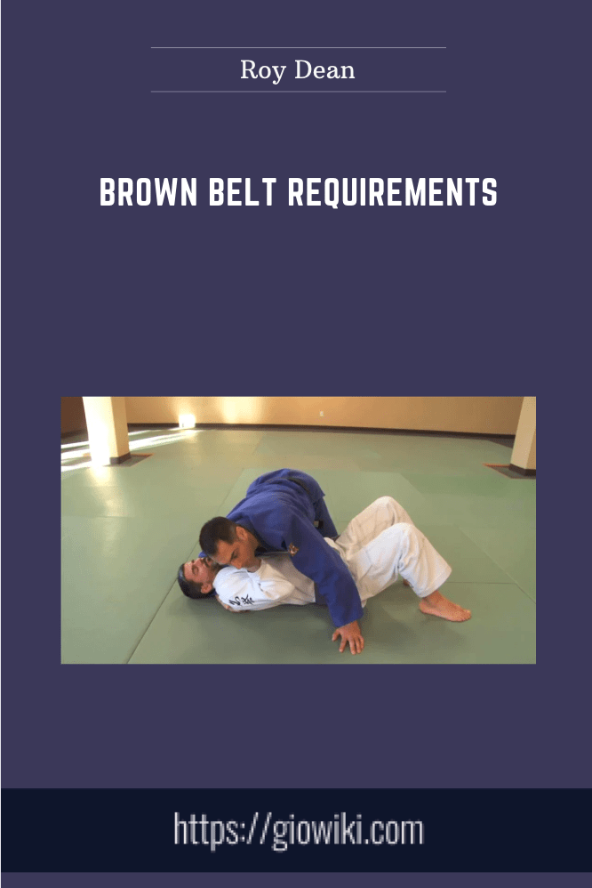 Brown Belt Requirements - Roy Dean