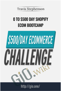 0 To $500 Day Shopify eCom Bootcamp – Travis Stephenson