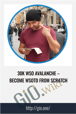 30K WSO Avalanche – Become WSOTD from Scratch