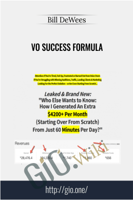 VO Success Formula – Bill DeWees
