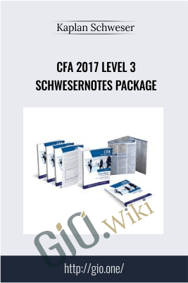 CFA 2017 Level 3 SchweserNotes Package –  Kaplan Schweser