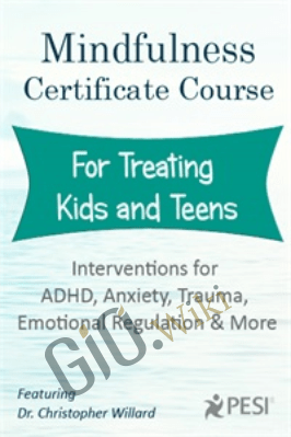 Mindfulness Certificate Course for Treating Kids and Teens: Interventions for ADHD, Anxiety, Trauma, Emotional Regulation and More - Christopher Willard
