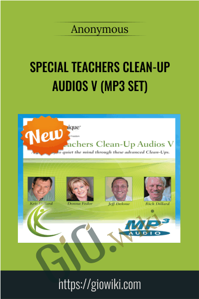 Special Teachers Clean-up Audios V (mp3 Set)