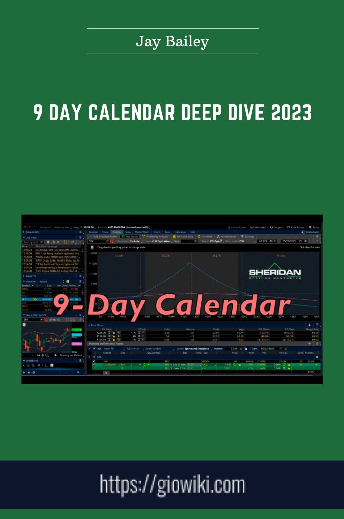 9 Day Calendar Deep Dive 2023 - Jay Bailey