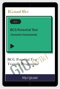 BCG Potential Test Training Programme - IGotan Offer