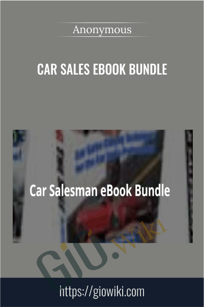 Car Sales Ebook Bundle
