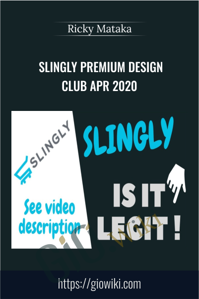 Slingly Premium Design Club Apr 2020 – Ricky Mataka