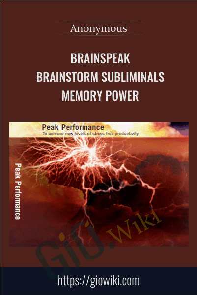 BrainSpeak - BrainStorm Subliminals - Memory Power
