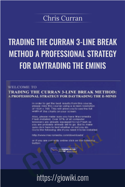 Trading The Curran 3-Line Break Method A Professional Strategy For Daytrading The Eminis - Chris Curran
