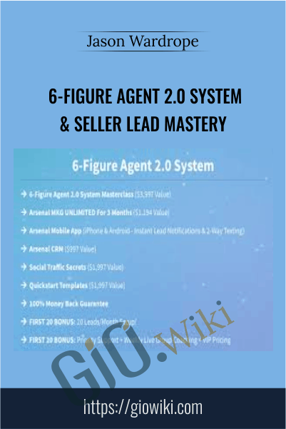 6-Figure Agent 2.0 System​ & Seller Lead Mastery – Jason Wardrope