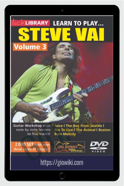 Learn to play Steve Vai Volume 3 (2 DVD set) - Andy James