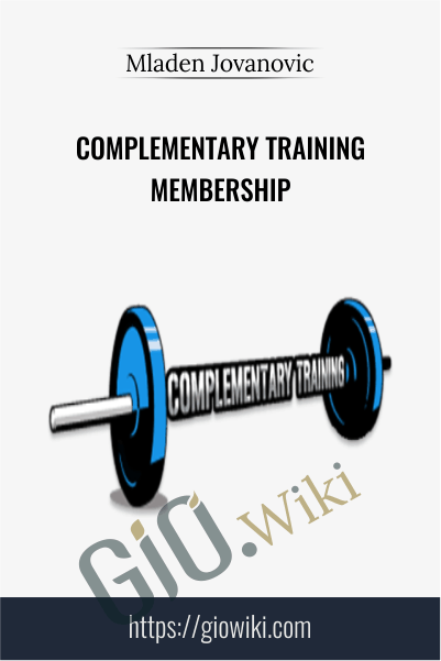 Complementary Training Membership - Mladen Jovanovic