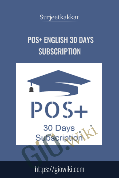 POS+ English 30 Days Subscription – Surjeet Kakkar